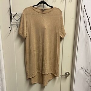 Primark Tan Asymmetrical Knit Top XL